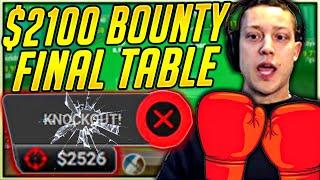 A MASSIVE SPOT! $2100 High Roller Gladiator Bounty Final Table ($60,000+ to 1st)