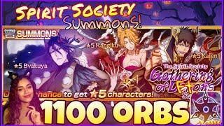 Bleach Brave Souls Spirit Society Summons! Ft. MeApocalypse 1100 ORBS!