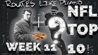 Top 10 routes of Week 11 in the NFL - Routes Like Picasso