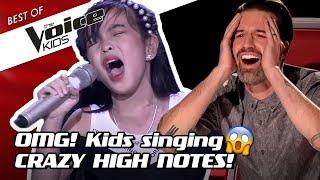 TOP 10 | OUTSTANDING HIGH NOTES in The Voice Kids! 