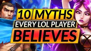 Top 10 Low Elo MYTHS that EVERYONE BELIEVES: WHY You STILL Keep Losing in Season 11 - LoL Guide