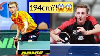 Top5 Tallest Professional Table Tennis Players in the ITTF TOP100 and their best points so far