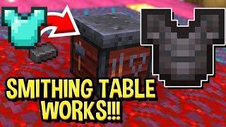 NEW Snapshot 20w10a: Smithing Table Functionality (FINALLY!) (Minecraft 1.16)