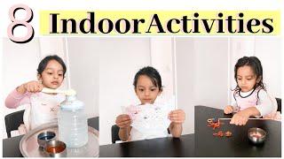 8 - INDOOR Play & Activity Ideas for 2,3,4 & 5 Years Old Kids (almost ZERO COST)