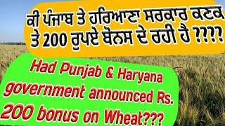 Government demands Bonus on Wheat for staggered manner procurement (Shergil Markhai)