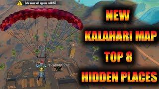 Free Fire New Kalahari Map Top 8 Hide Places Tricks Tamil|Kalahari Map Tricks