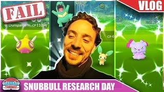 MY BIGGEST *SHINY FAIL* - SHINY SNUBBULL RESEARCH DAY JOHTO SHINY HUNT - Pokémon GO Vlog