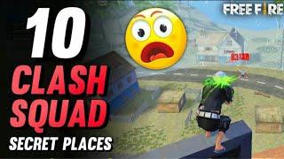 TOP 10 CLASH SQUAD SECRET PLACE IN FREE FIRE | CLASH SQUAD TIPS AND TRICKS IN FREE FIRE