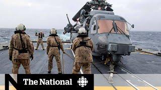 Canadian Forces helicopter was near warship when it crashed