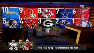 THE HERD | Herd Hierarchy: Colin ranks the top 10 teams in the NFL after Week 4