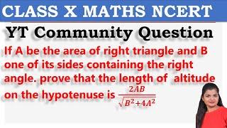 Question-15 asked by students on community | Class 10 NCERT Maths