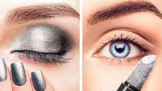 33 SHINY MAKEUP HACKS FOR UPCOMING HOLIDAYS PARTIES