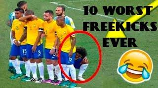 Top 10 Crazy funny worst Freekicks || Surprise at the End