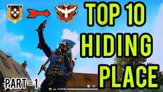 FREE FIRE TOP 10 RANK PUSHING HIDDEN PLACE