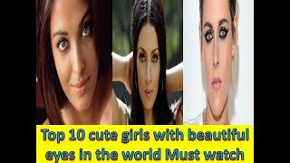 Top 10 girls with beautiful eyes.