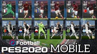 CLUB SELECTİON TOP AÇILIMI VE MAX LEVEL RATİNG PES 2020 MOBİLE