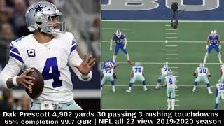 Dallas Cowboys | Dak Prescott Every Touchdown of 2019-2020 Season | All 22 View