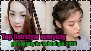 Top braid hairstyles personalities for school girl ( Simple hairstyles for everyday )