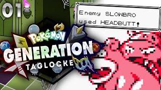 SLOWBRO OP?! Pokémon Generations Taglocke: Generation 1 Episode 1