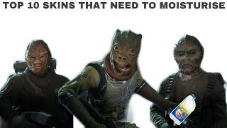 TOP 10 BATTLEFRONT 2 SKINS THAT NEED TO MOISTURISE!! (beware headphone users)