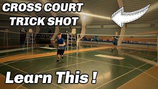 DECEPTIVE CROSS COURT LIFT , badminton trick shot #43