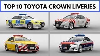 GT Sport - Top 10 Toyota Crown Safety/Police Car Liveries!