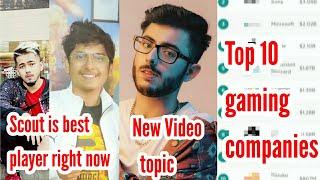 Mortal talk about best player in india | Top 10 gaming companies | Carryminati  video announcement