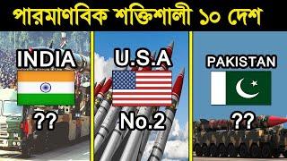 পারমানবিক শক্তিতে কোন দেশের হেডাম কত বেশি ? Top 10 NUCLEAR POWER Countries in the World ☢ 2020