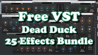 Free VST - Dead Duck Effects Bundle - 25 effect plugins