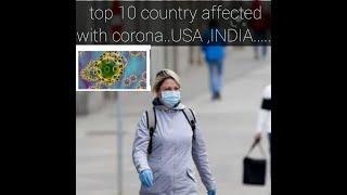 #coronaupdate top 10 country affected with corona