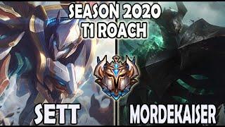 T1 Roach Sett vs Mordekaiser TOP [ Patch 10.4 ] Lol Korea High Elo