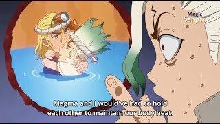 Senku and Magma became best friends after overcoming death - best anime moments