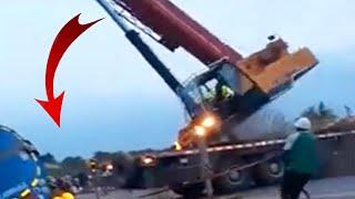 TOP 10 Dangerous Operating Cranes Fails !  Crazy Heavy Equipment Fails Compilation 2021