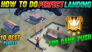 TOP 10 BEST PLACE OF LANDING FOR RANK PUSH FREE FIRE 2021 | ROAD TO GRANDMATER | RANK PUSH FREE FIRE