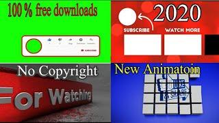 Top 10 New(2020) Youtube Subscribe Button Bell icon //End Secreen Animation// Free and No CopyRight