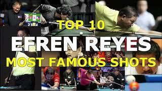 TOP 10 EFREN REYES FAMOUS SHOTS ... And How to Shoot Them