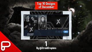 Top 10 Designs for the month of December!