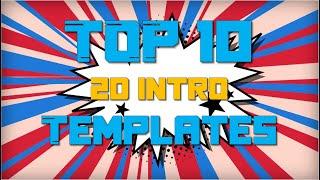 Top 10 2D Intro Templates | No Text Templates | After Effects | Sony Vegas | Filmora | Blender |2020