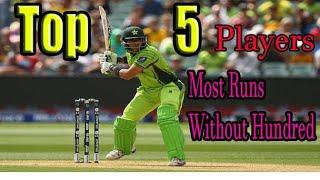 Most Runs without century in ODI