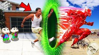 GTA 5 : Franklin Travels To Other World Through Portal in GTA 5 ! (GTA 5 mods)