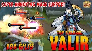 Super Annoying Mage Support - Gameplay & Build Top Global Valir by Bibo - Mobile Legends