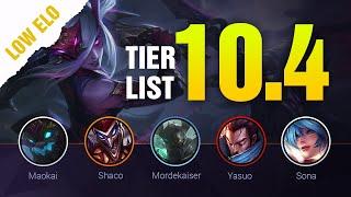 LOW ELO LoL Tier List Patch 10.4 by Mobalytics - League of Legends Season 10