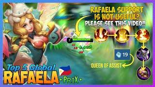 Rafaela 19 Assist Powerful Support!! - Best Build Rafaela MLBB - Top 5 Global  Rafaela • Pʀɪx