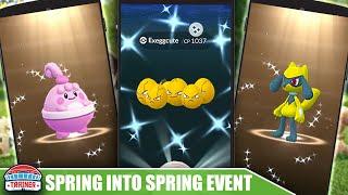 SHINY *SPRING EGG* EVENT! TOP TIPS for SHINY EXEGGCUTE, SHINY RIOLU, HAPPINY + 1hr EGGS | POKÉMON GO