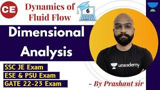 Dimensional Analysis | Fluid Mechanics | Prashant sir