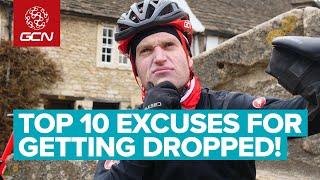 Top 10 Excuses For Being Dropped On A Bike Ride