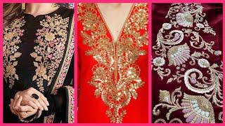 Amazing Top10! Best Zari work Embroiderey Designes // latest fancy embroidery designs 2020/21