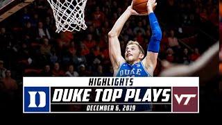 No. 10 Duke Basketball Top Plays vs. Virginia Tech (2019-20) | Stadium