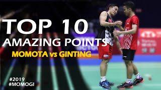 Anthony Ginting vs Kento Momota - TOP 10 Amazing Point