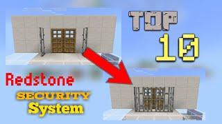 TOP 10 REDSTONE SECURITY SYSTEM ON MINECRAFT || VOICE REVEAL (Tagalog)